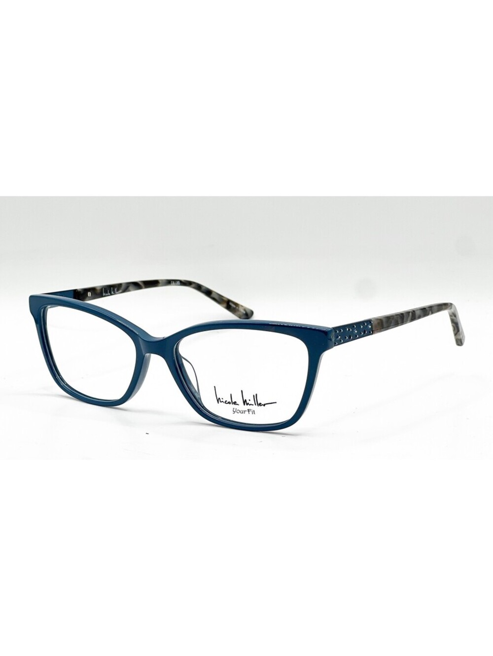 Nicole Miller Atwater C03 Teal/Black Authentic Eyeglasses 57-17-140